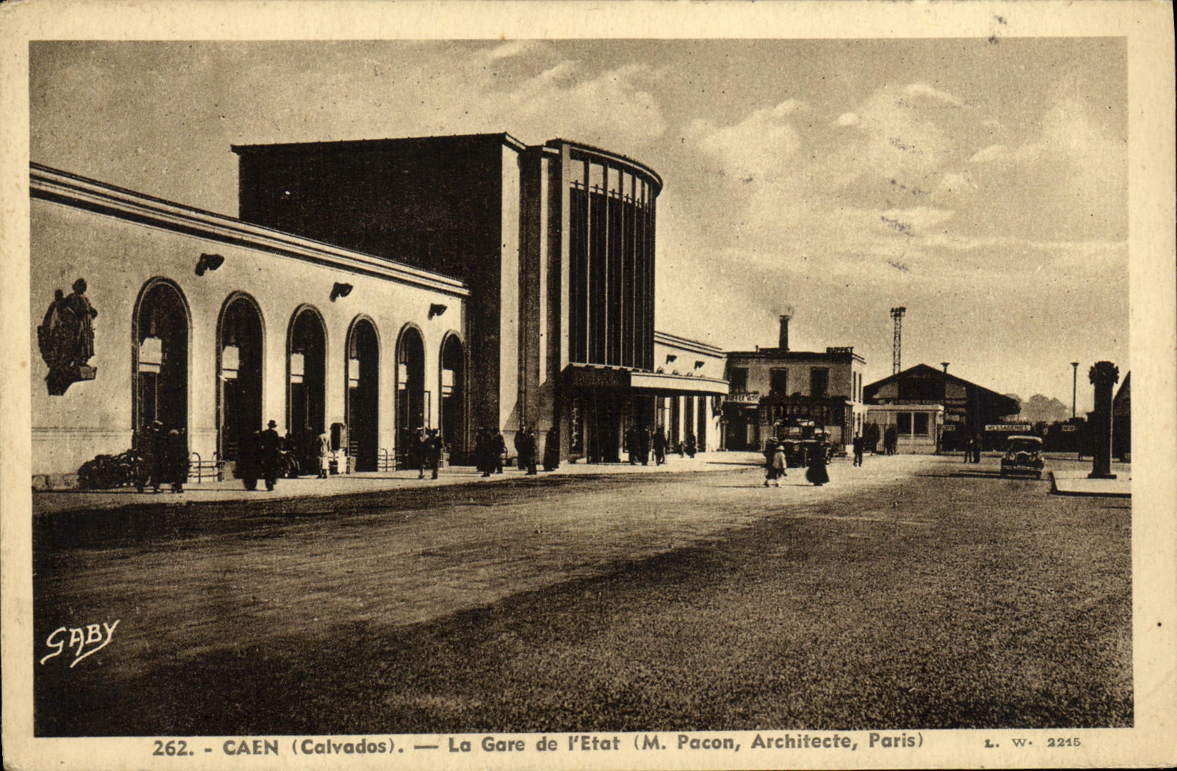 CPA Caen La Gare de L Etat 