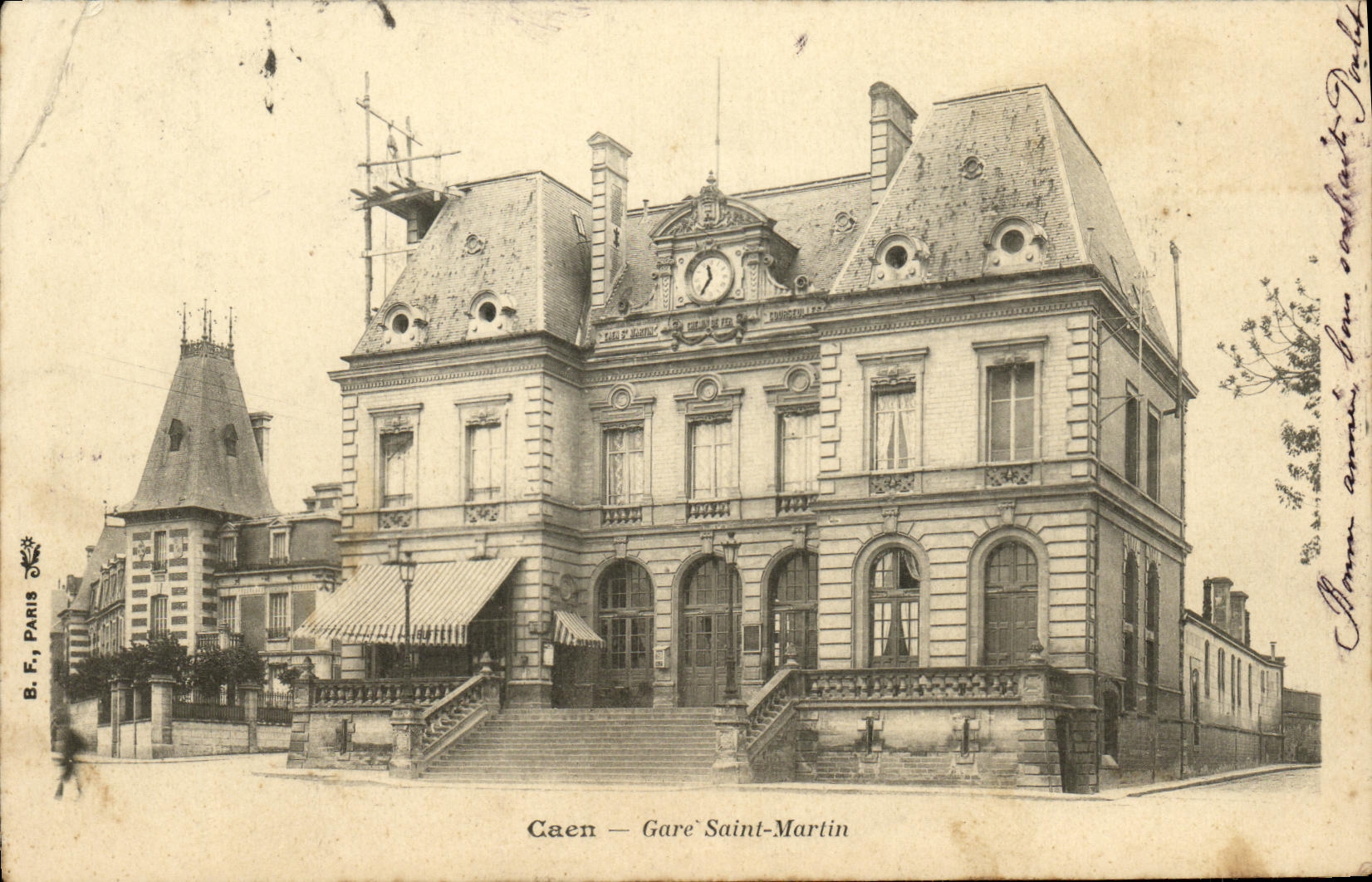 CPA Caen La Gare Saint Martin