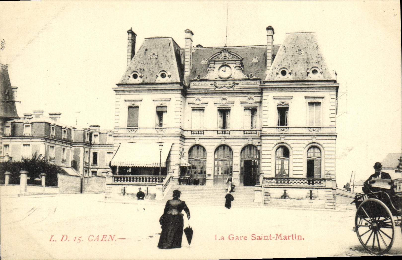CPA Caen La Gare Saint Martin