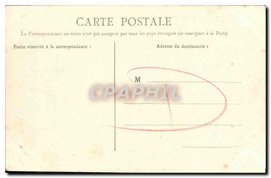CPA Caen La Gare Saint Martin Tramway — Verso