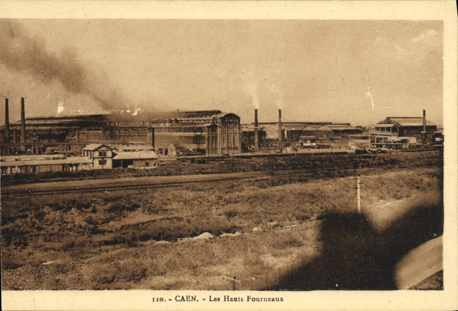 CPSM Caen Les Hauts Fourneaux 1950