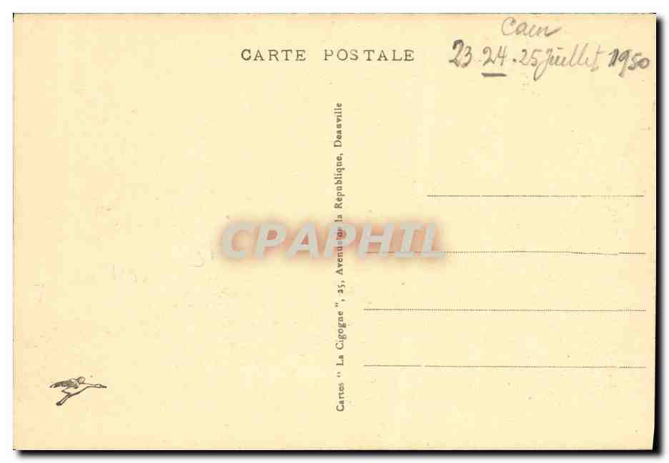 CPSM Caen Les Hauts Fourneaux 1950 — Verso