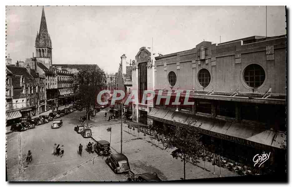 CPSM Caen Boulevard des Allies Restaurant Brasserie Chandivert