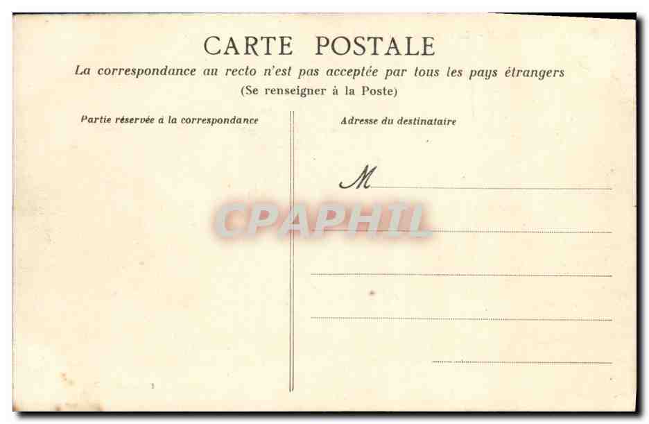 CPA Caen La rue d Auge et l hotel du Pin Tramway — Verso