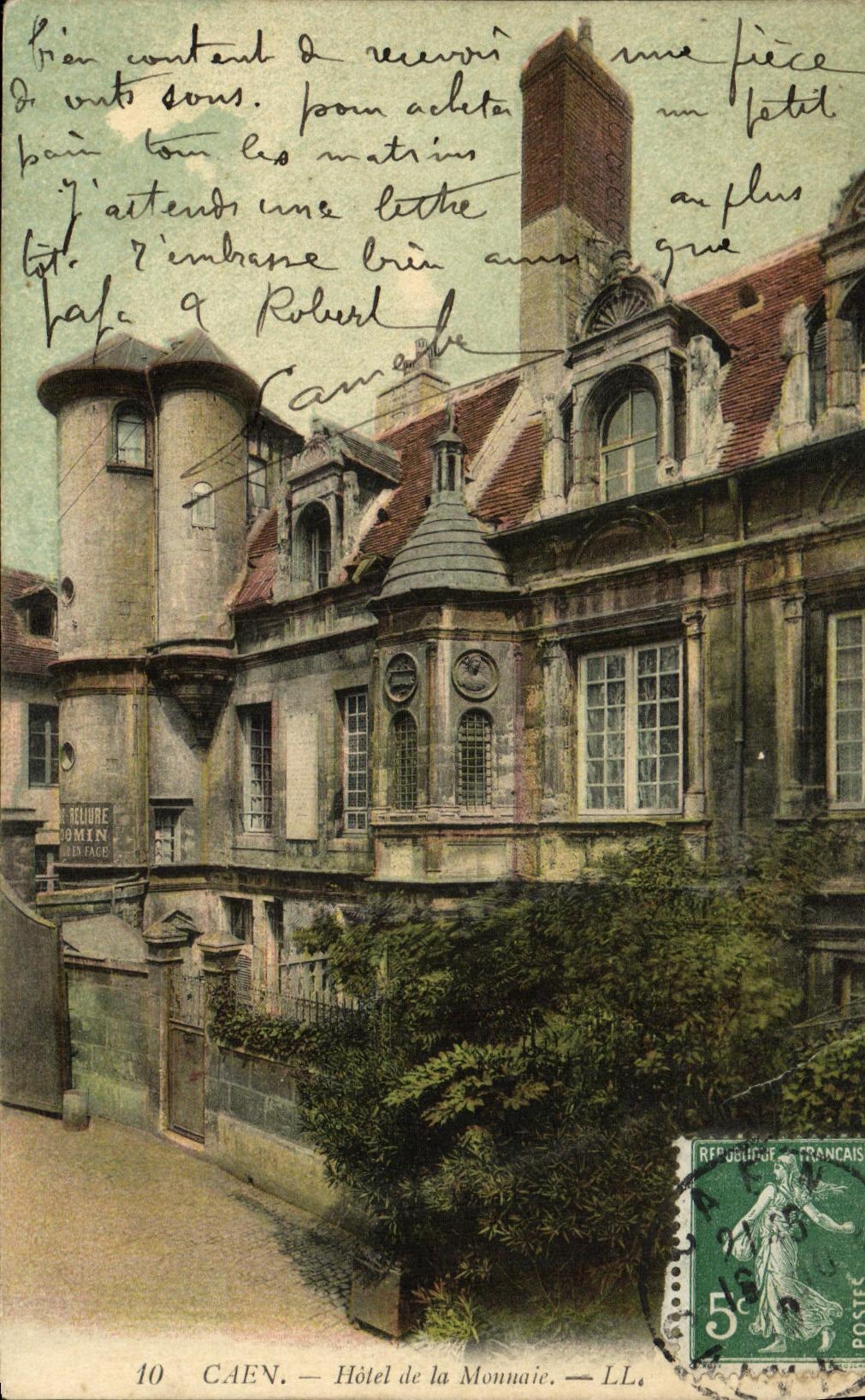CPA Caen Hotel de la monnaie
