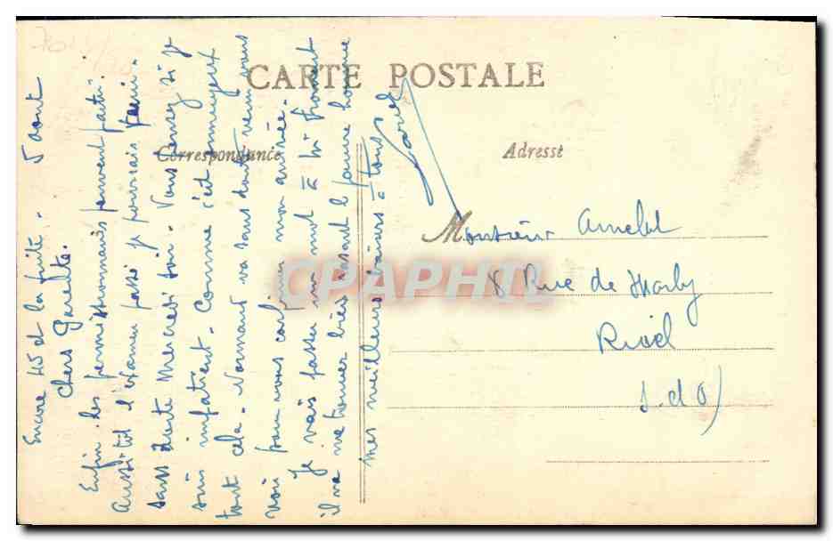 CPA Caen Hotel Des monnaies  — Verso