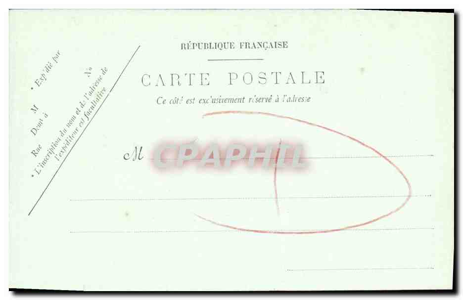 CPA Caen L Ancien Hotel de la Monnaie — Verso