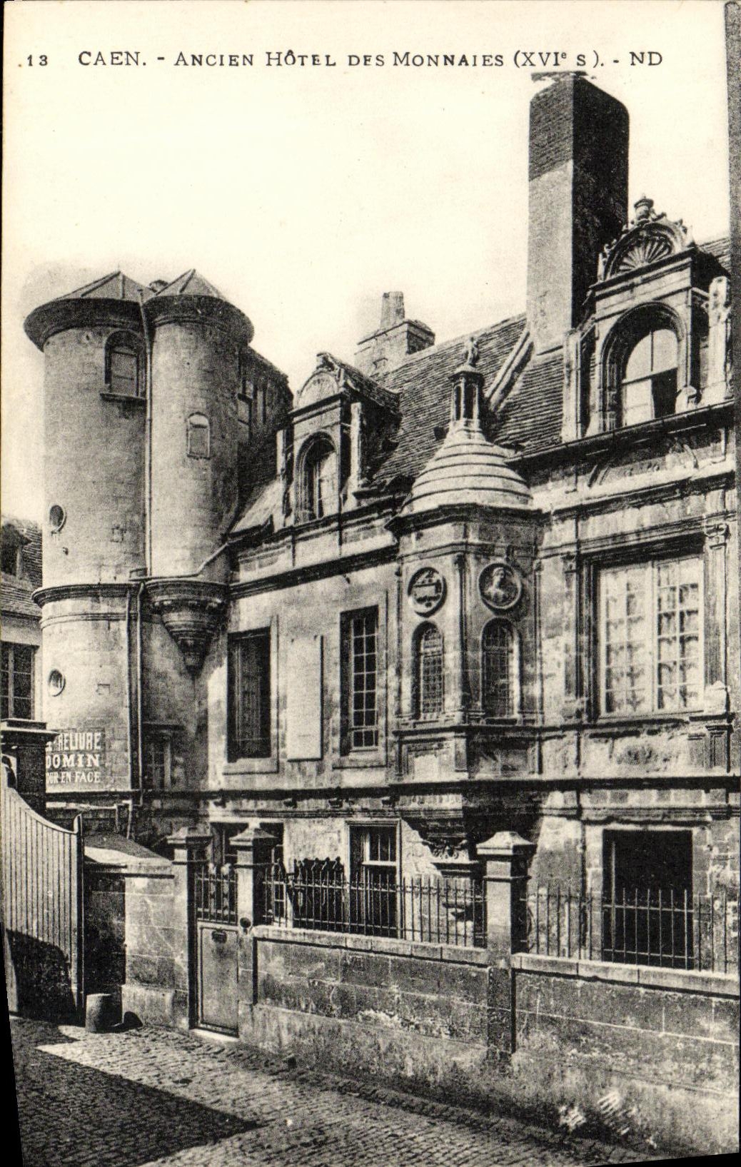 CPA Caen L Ancien Hotel de la Monnale