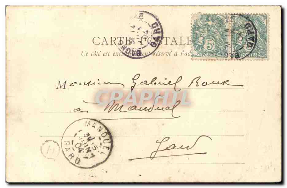 CPA Caen L Ancien Hotel de la Monnaie — Rückseite