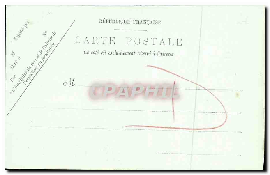 CPA Caen Ancien hotel de Than Les lucarnes — Rückseite