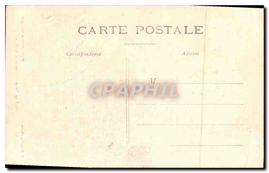 CPA Caen Ancien Hotel de Than Entree et Garage Chandivert — Verso