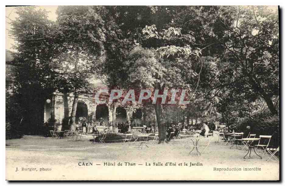 Caen — Hôtel de Than — La Salle d'Été et le Jardin — J. Burger, photo