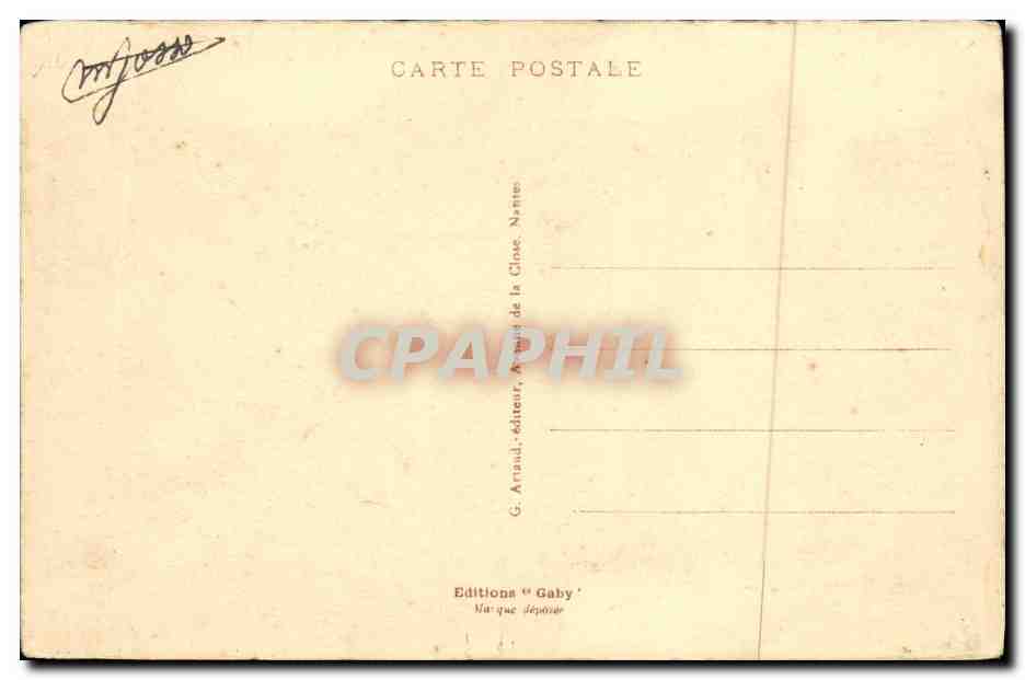 CPA Caen Hotel d Escoville — Verso