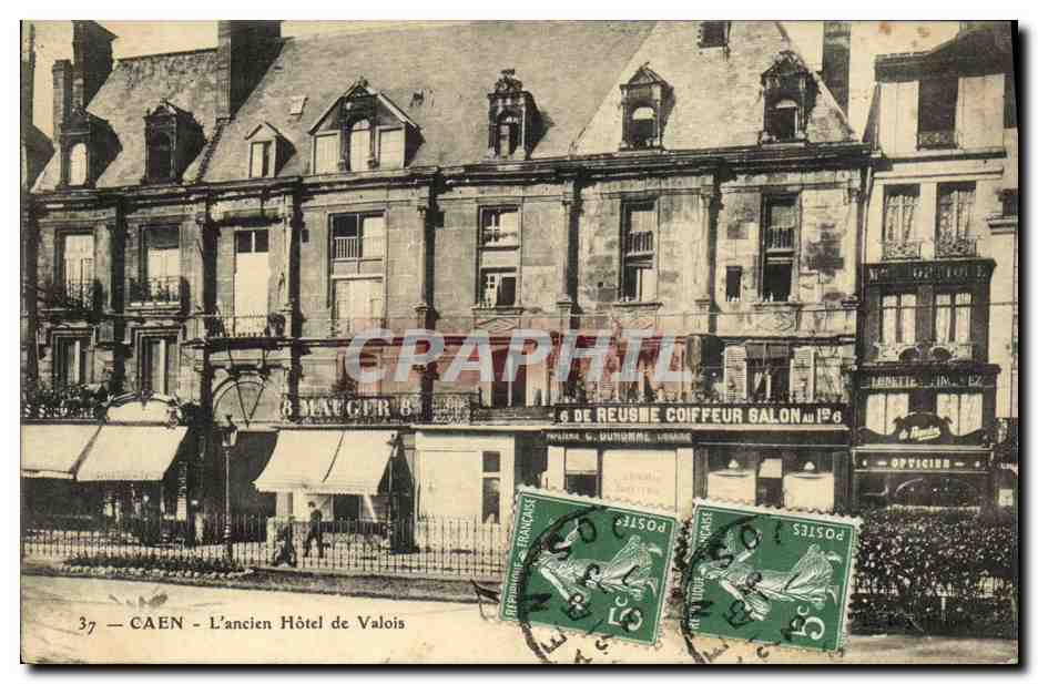 CPA Caen Ancien Hotel de Valois Coiffeur