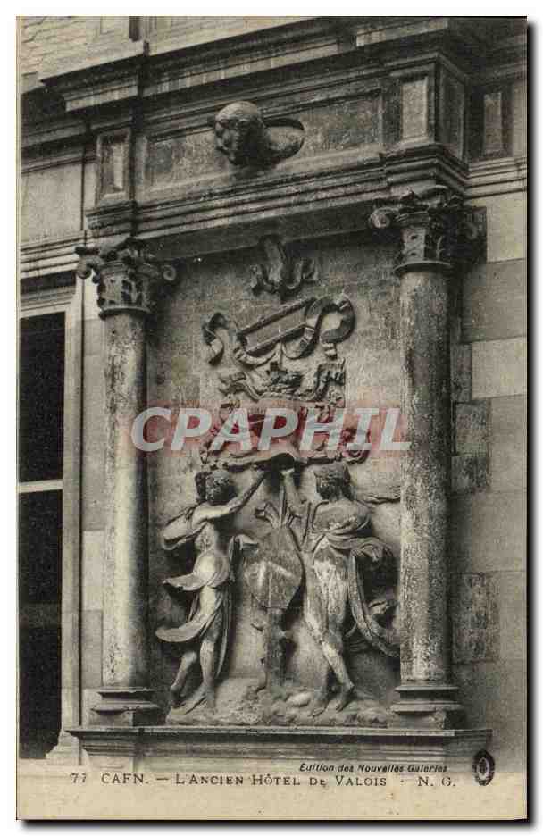 CPA Caen Detail de L Ancien Hotel de Valois