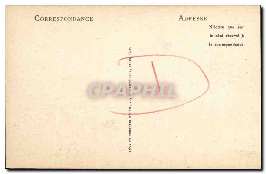 CPA Caen L Hotel de Ville Ancien College des Eudistes — Verso