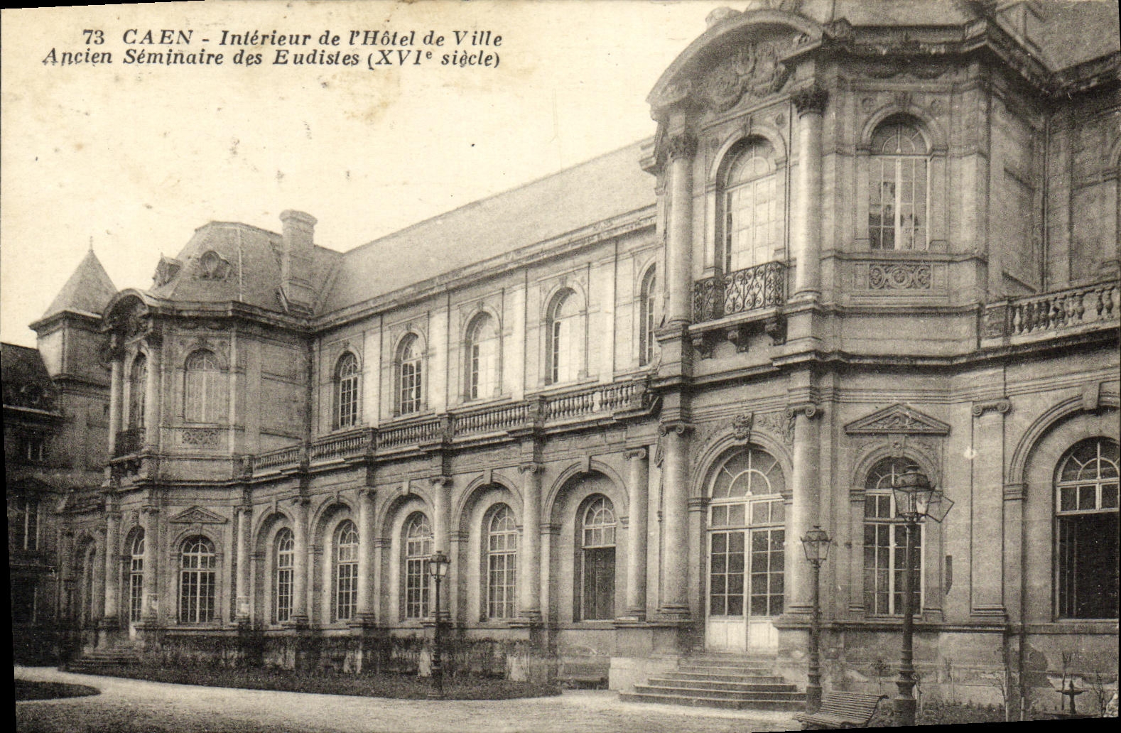 CPA Caen Interieur de l Hotel de Ville et Ancien Seminaire des Eudistes
