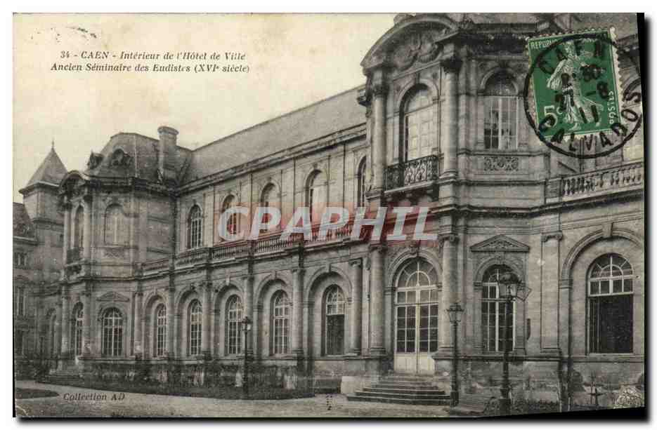 CPA Caen Interieur de L Hotel de Ville Ancien seminaire des Eudistes
