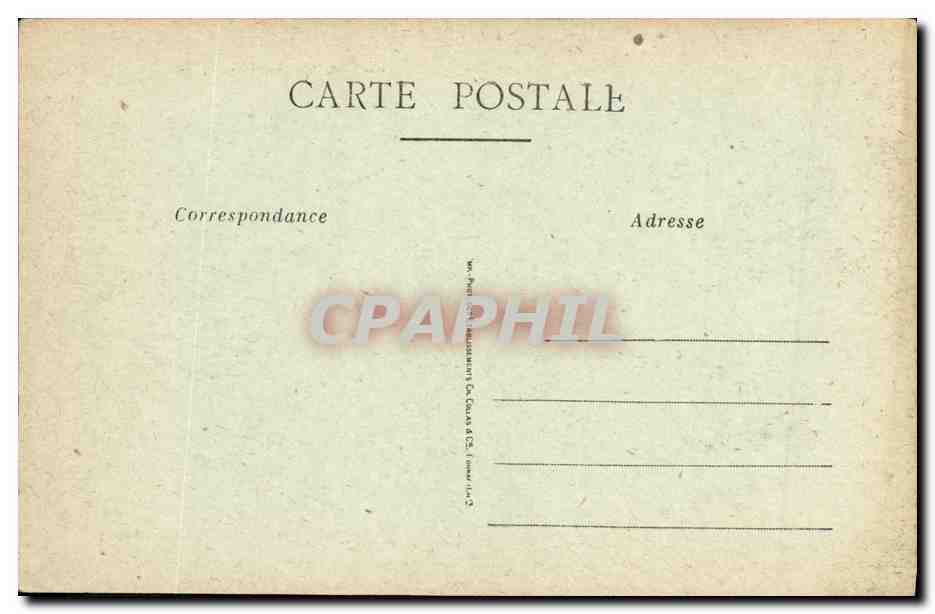 CPA Caen Cour de L Hotel de Ville — Verso
