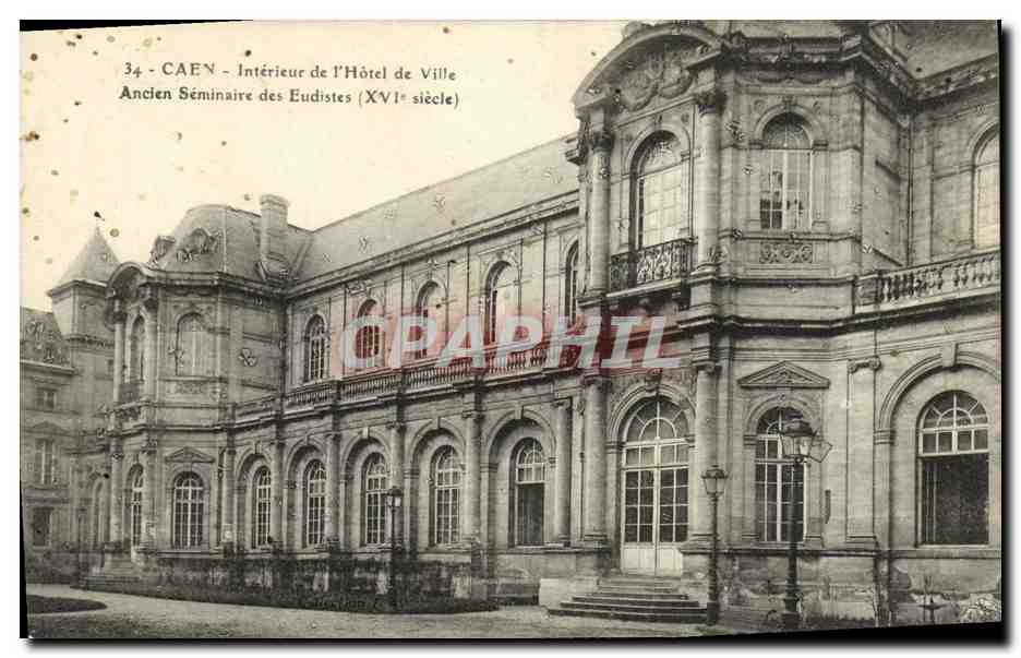 CPA Caen Interieur de L Hotel de Ville Ancien seminaire des Eudistes