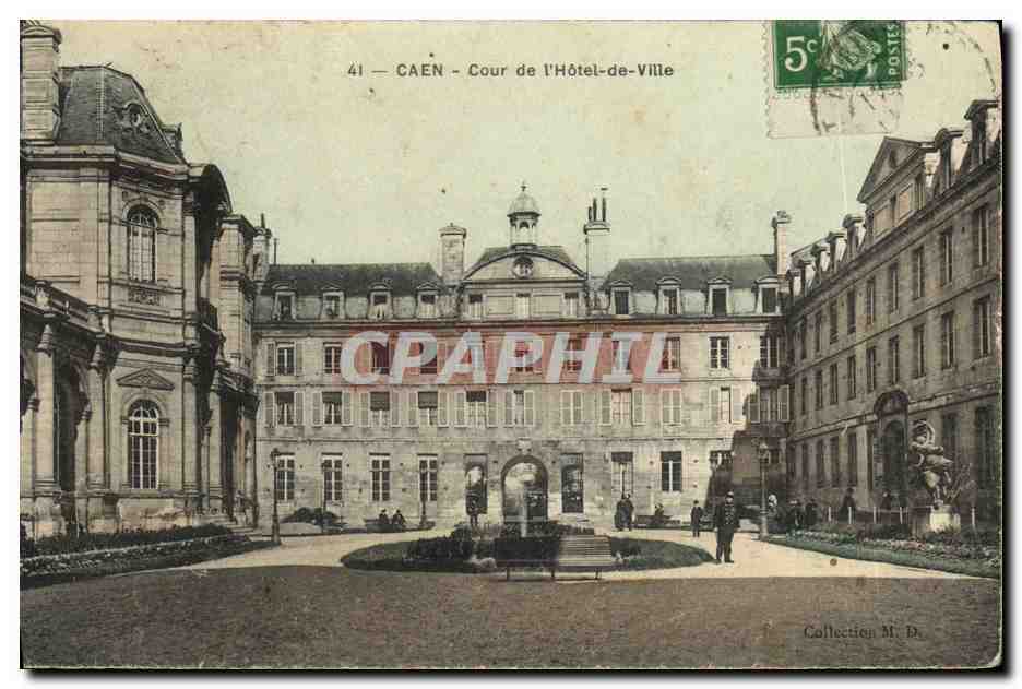 Caen — Cour de l'Hôtel-de-Ville — éditeur non identifié, n° de série 41