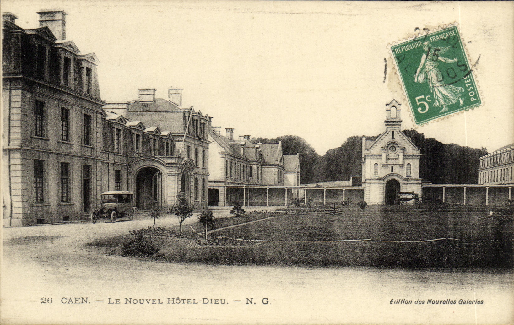 CPA Caen Le Nouvel Hotel Dieu