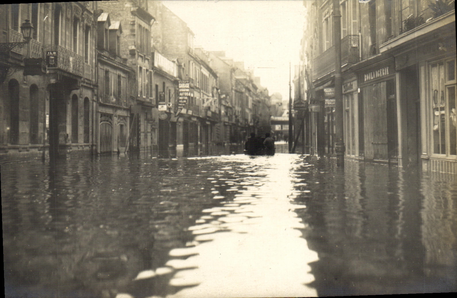 Inondation rue de la République — Nancy — éditeur non identifié
