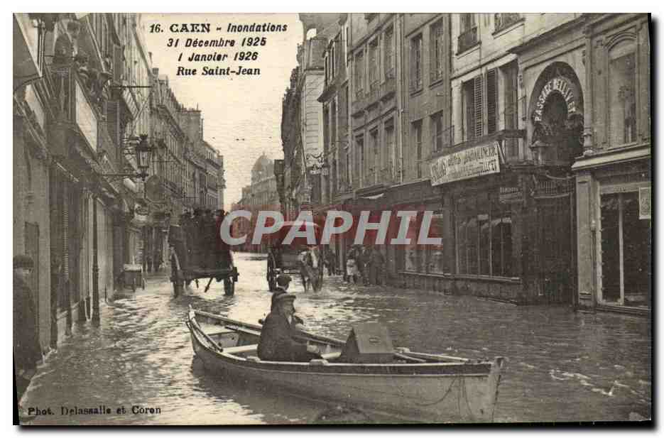 Caen - Inondations — Rue Saint-Jean — Phot. Delassalle et Coron, n°16