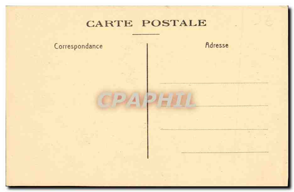 CPA Caen Le Jardin de L Hotel de Ville — Verso