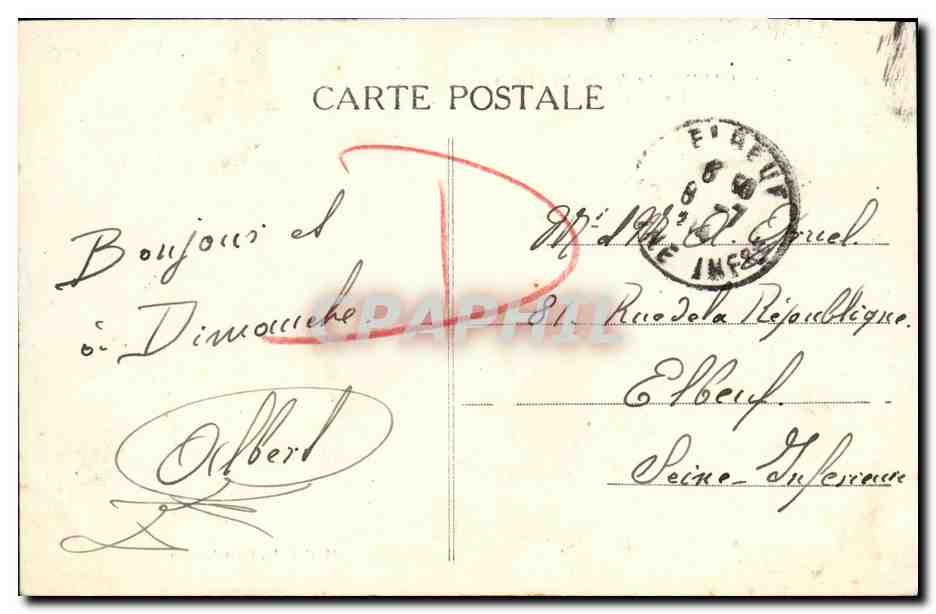 CAEN — Le Jardin des Plantes (Les Serres) — M. C. F. Le, Paris, Menton — Rückseite