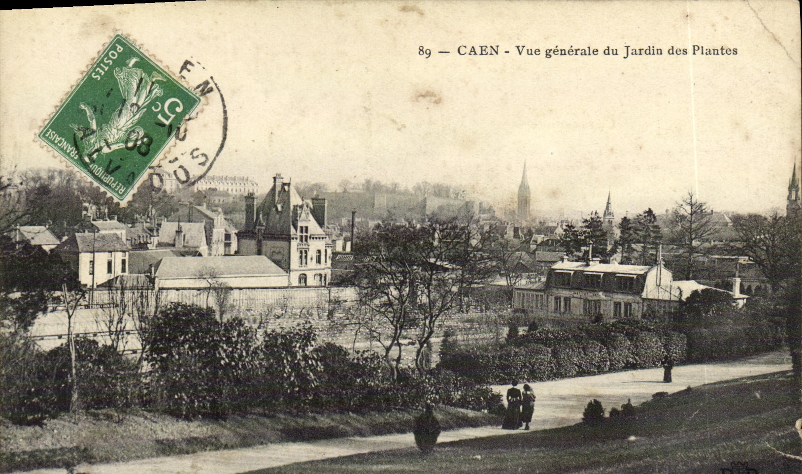 CPA Caen Le Jardin des Plantes Vue Generale