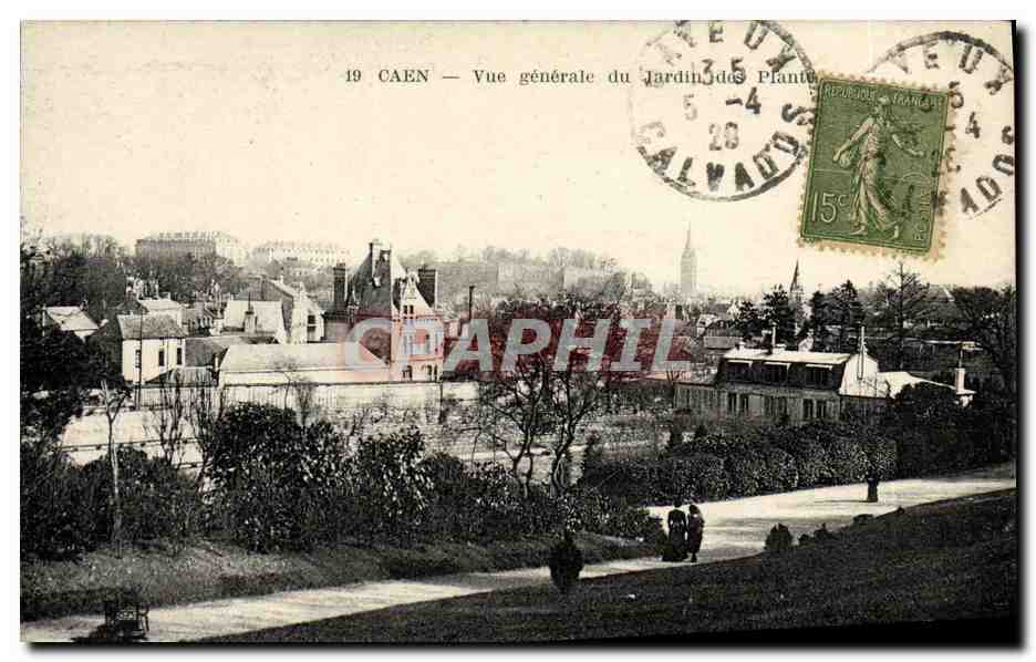 CPA Caen Vue Generale du Jardin des plantes