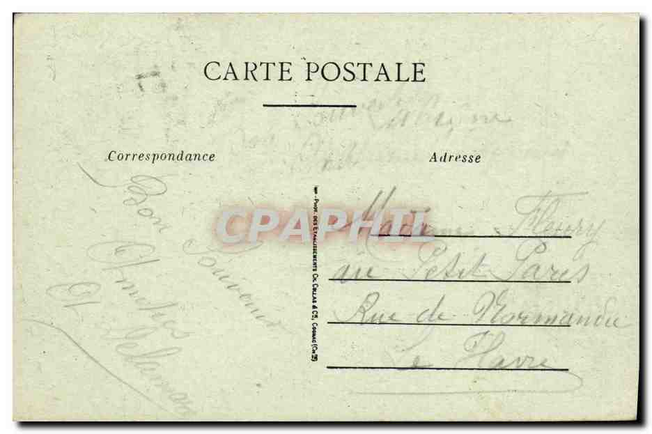 CPA Caen Vue Generale du Jardin des plantes — Verso