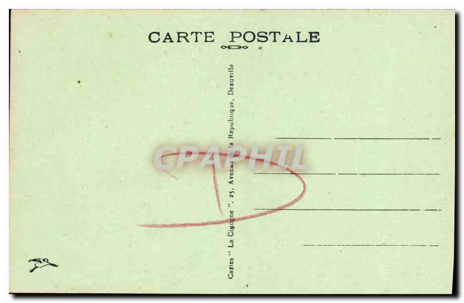 CPA Caen La Maison des Catrans  — Verso