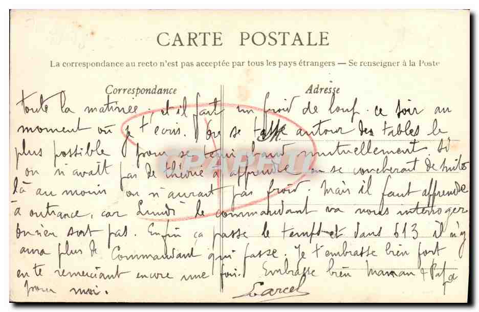 Caen - Le Marché et la Poissonnerie — Collection L.D. — n°62 — Verso