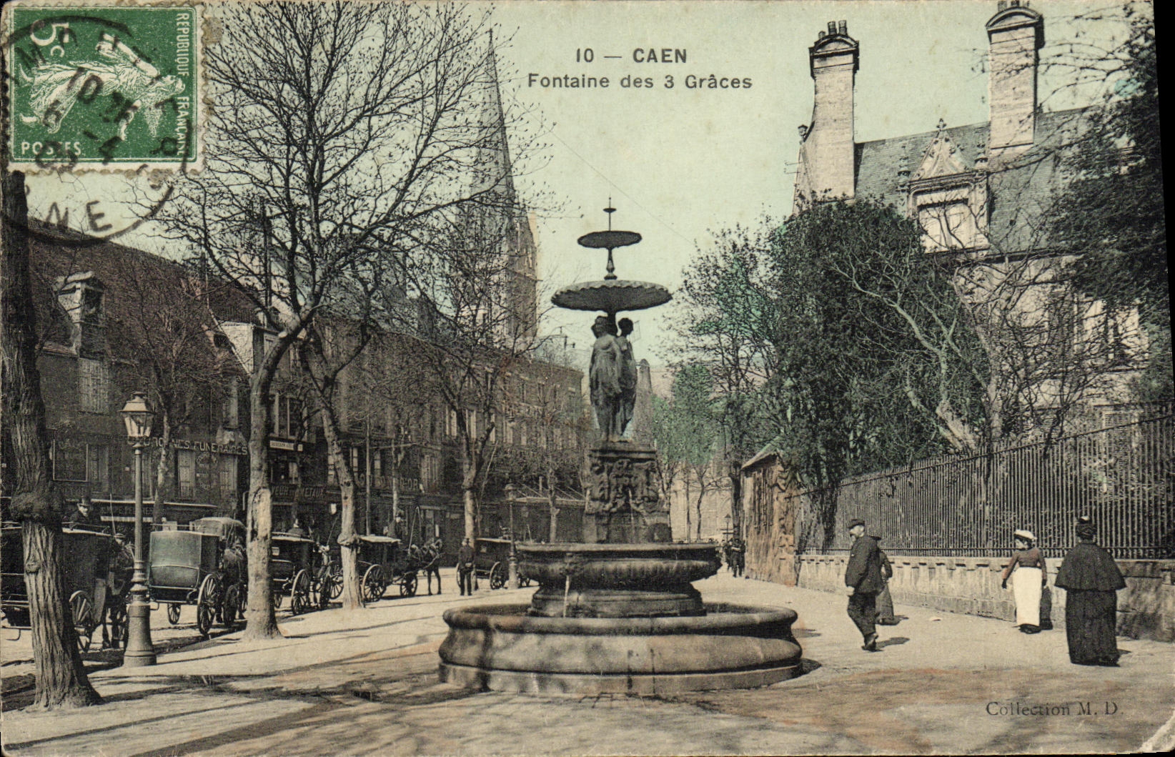 Caen — Fontaine des 3 Grâces — Collection M.D.