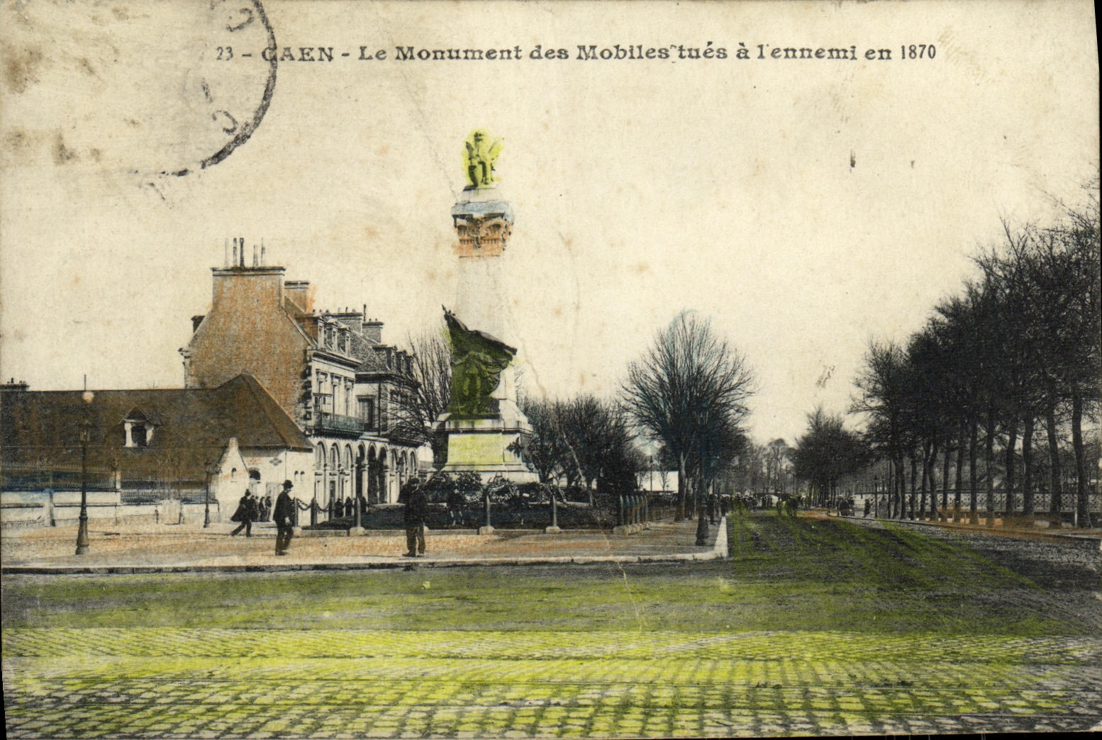CPA Caen Le Monument des Mobiles tues a L Ennemi en 1870