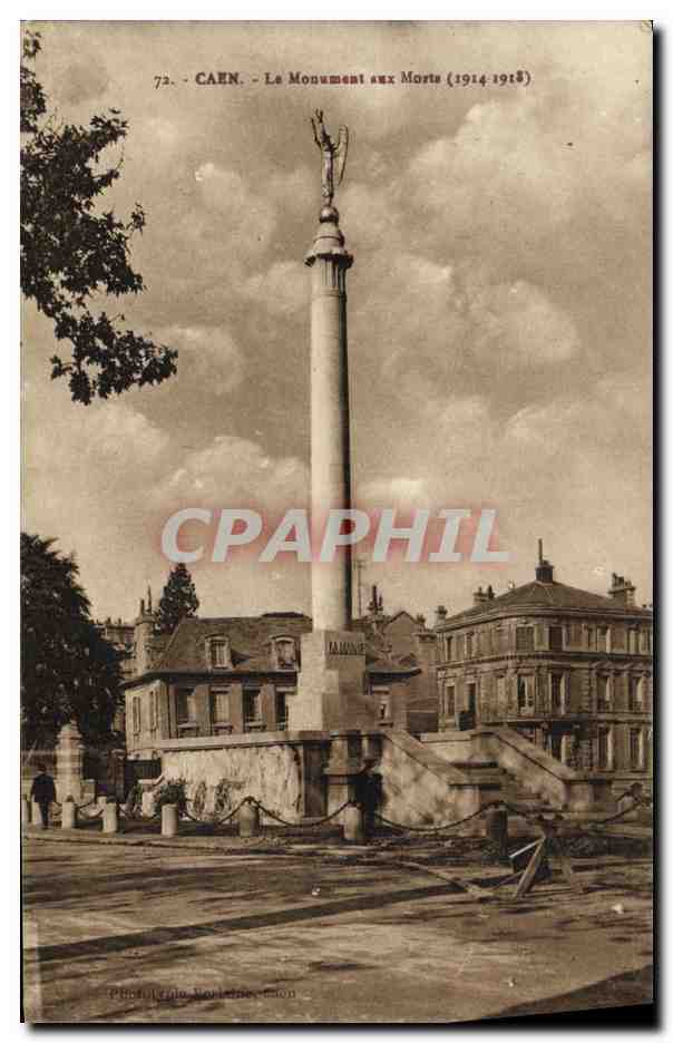 CPA Caen Le Monument aux Morts 1914 1918 