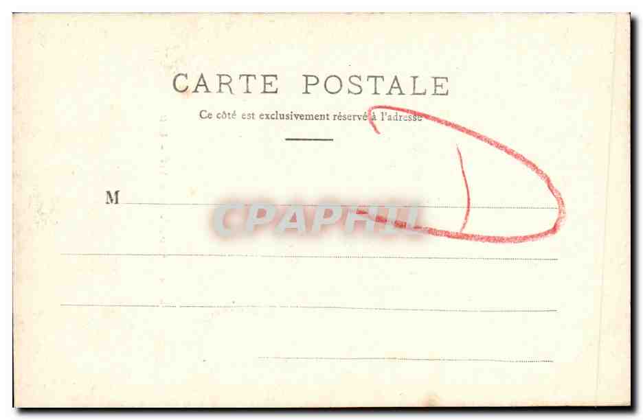 CPA Caen statue de Louis XIV — Verso