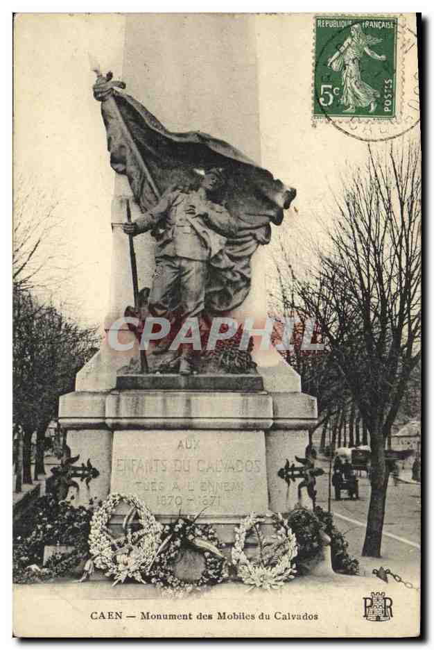 CPA Caen Monument des Mobiles du Calvados