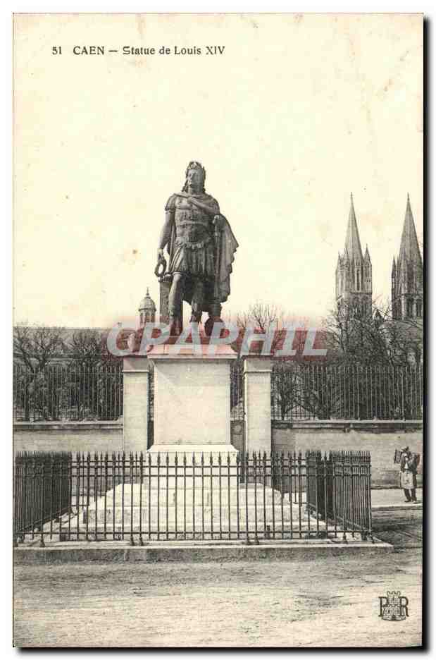 CAEN — Statue de Louis XIV — Graphphil