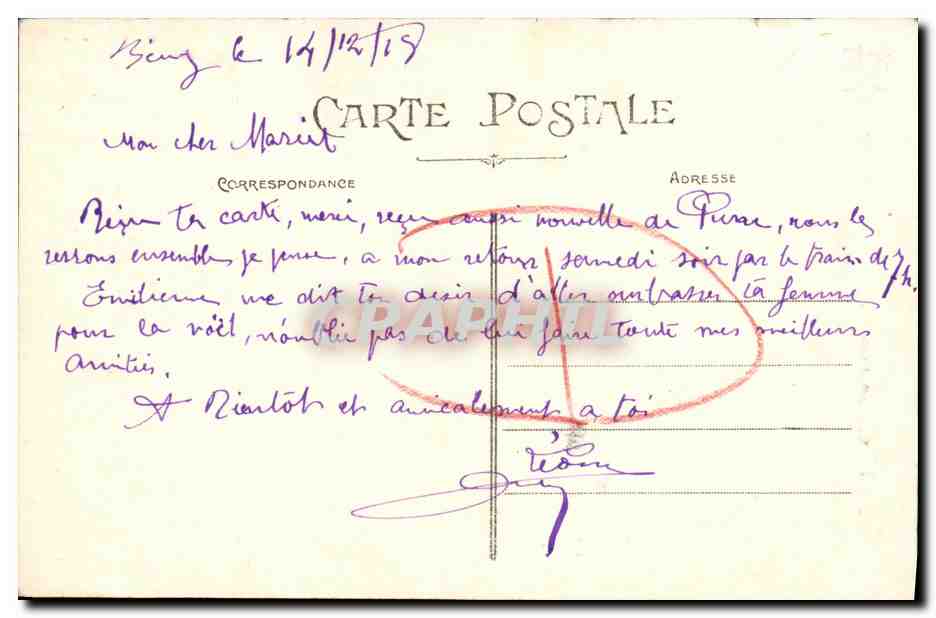 CAEN — Statue de Louis XIV — Graphphil — Verso