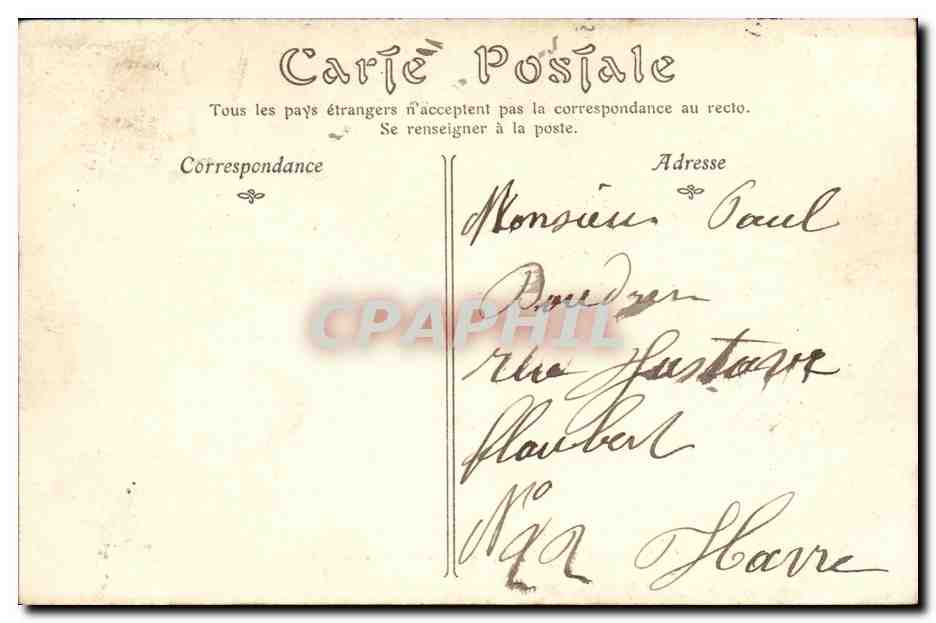 CPA Caen Le Boulevard Saint Pierre la Fontaine des Trois Graces — Rückseite