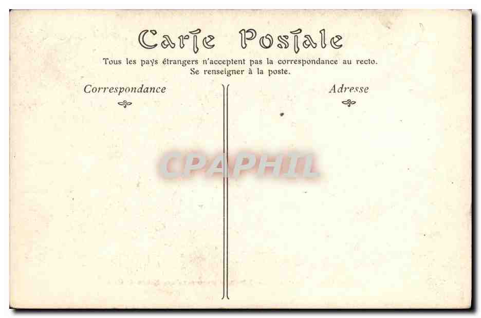 CPA Caen Linteau Provenant d Une Maison de Caen — Verso