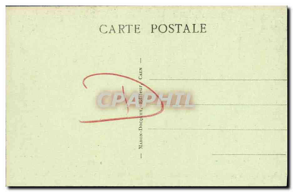 CPA Caen Musee des Antiquaires Facade du 15eme — Verso