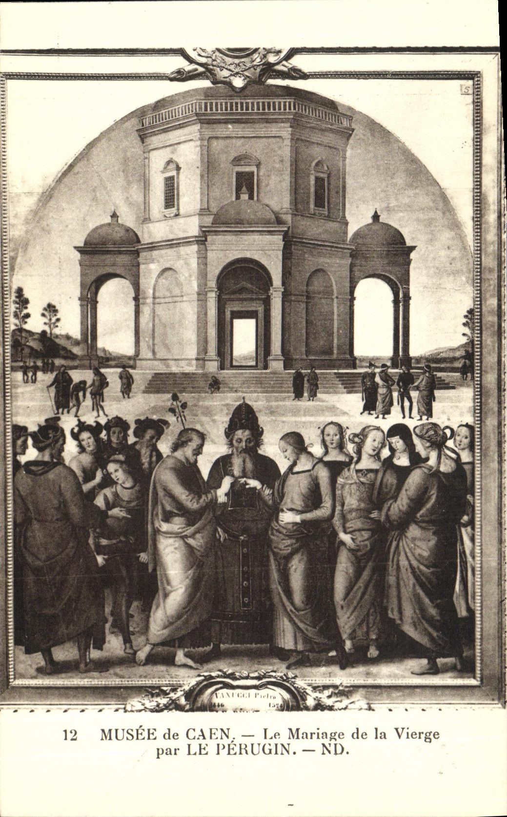 CPA Caen Musee Le Mariage de la Vierge par Le Perugin