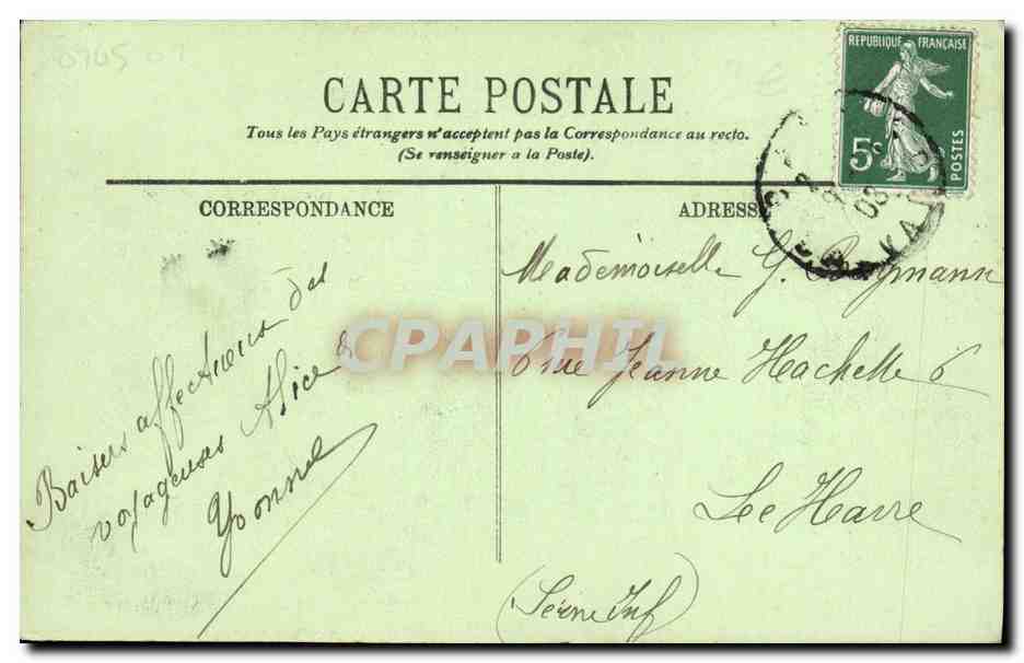 Caen — Musée des Antiquaires de Normandie — Cheminée du XIIe siècle — LL. 198 — Reverso