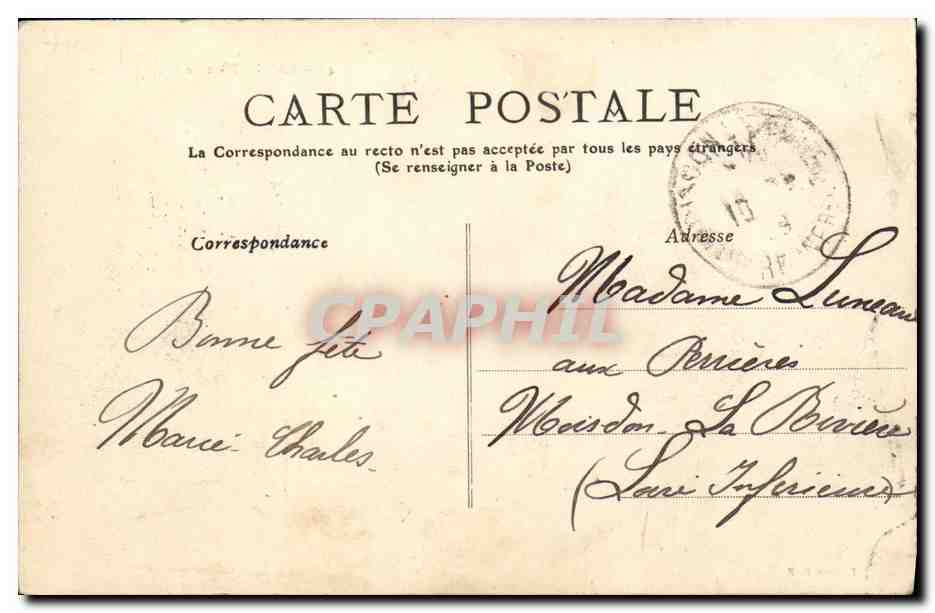 CAEN - Place de la République — kiosque central — Edition P. R. — Verso