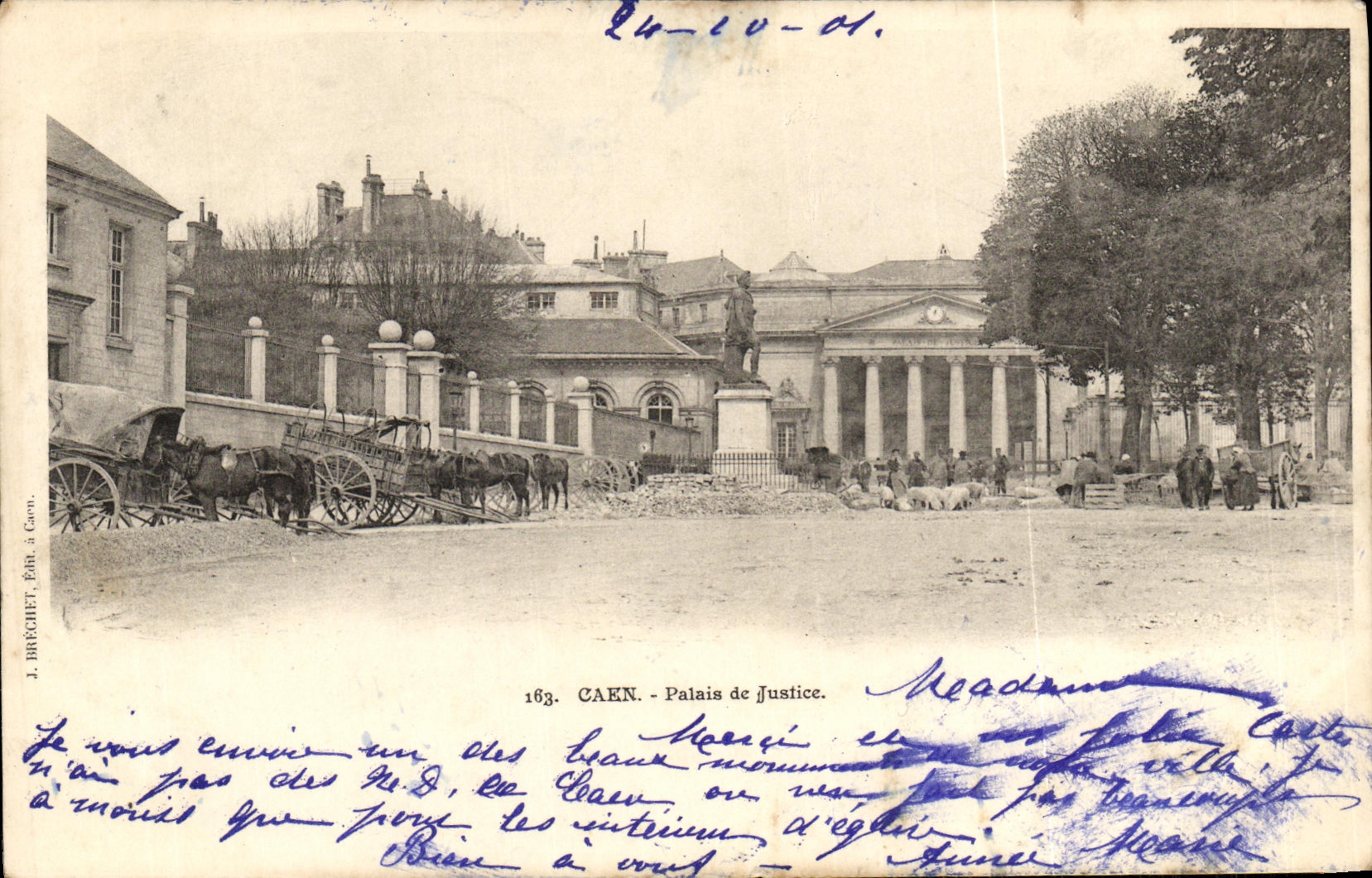 Caen - Palais de Justice — J. Brecchet, éditeur, n° 163
