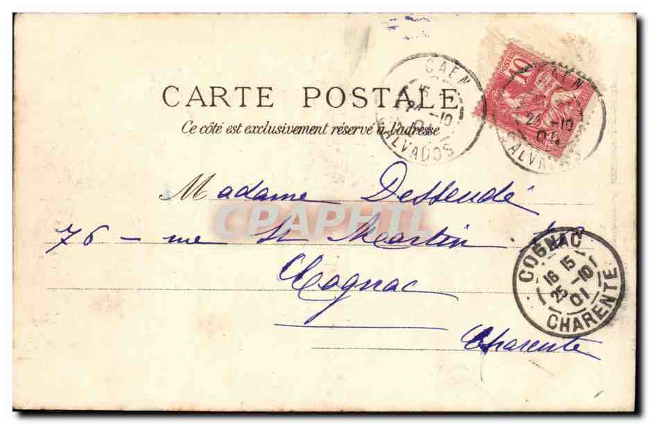 Caen - Palais de Justice — J. Brecchet, éditeur, n° 163 — Reverso